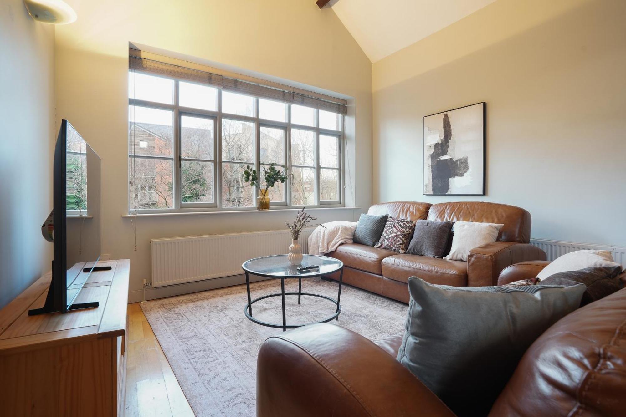 Kelham Riverside Loft,free Parking,gym, River View Sheffield